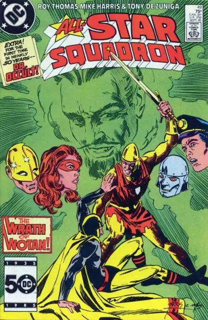 All-Star Squadron #49 Direct Edition comic book cover, 1985