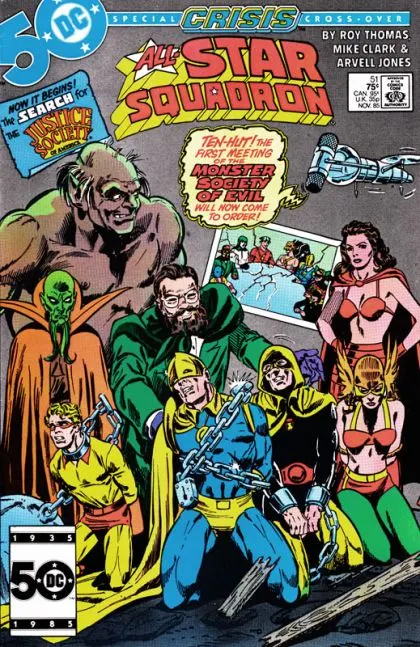 All-Star Squadron #51 Direct Edition comic book cover, 1985