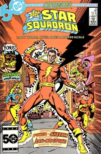 All-Star Squadron #52 Direct Edition comic book cover, 1985