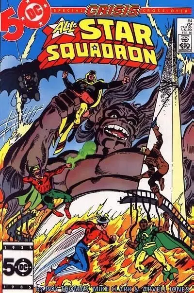 All-Star Squadron #54 Direct Edition comic book cover, 1986