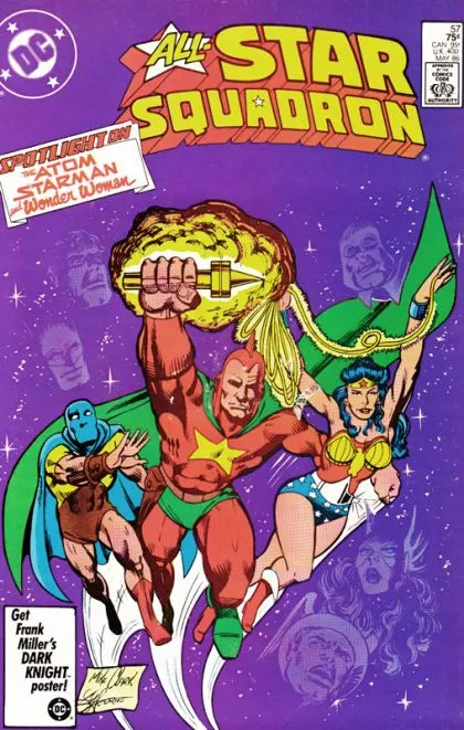 All-Star Squadron #57 Direct Edition comic book cover, 1986