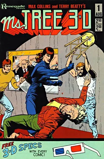 Ms. Tree 3-D #1 comic book cover, 1985