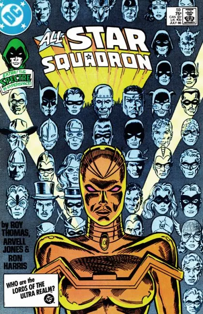 All-Star Squadron #59 Direct Edition comic book cover, 1986