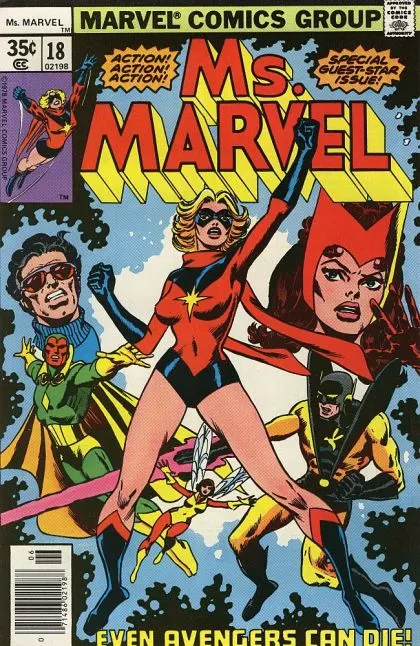 Ms. Marvel, Vol. 1 #18 Regular Edition comic book cover, 1978