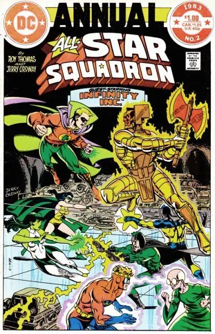 All-Star Squadron Annual #2 Direct Edition comic book cover, 1983