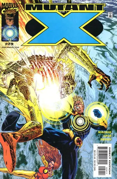 Mutant X #29 Direct Edition comic book cover, 2001