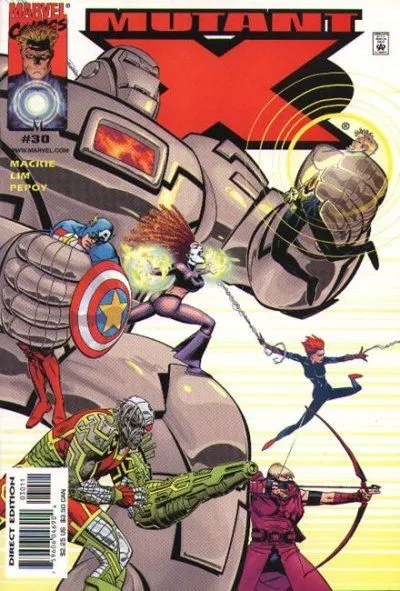 Mutant X #30 Direct Edition comic book cover, 2001