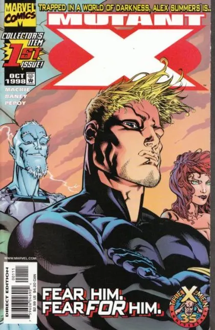 Mutant X #1 Direct Edition comic book cover, 1998