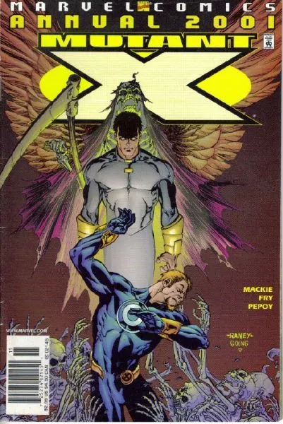 Mutant X Annual #2001 Newsstand Edition comic book cover, 2001