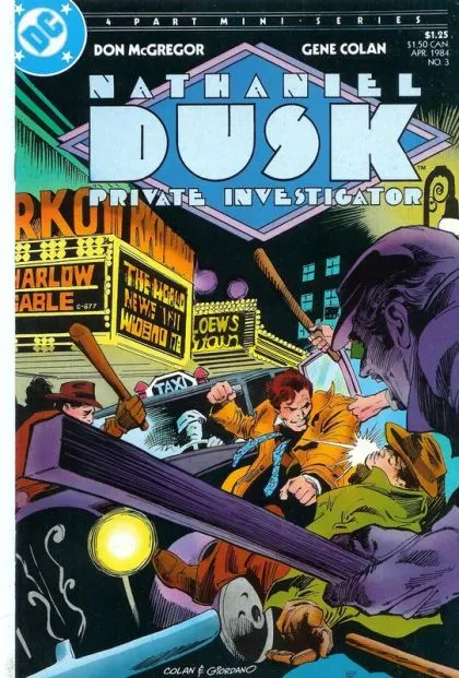 Nathaniel Dusk I #3 comic book cover, 1984