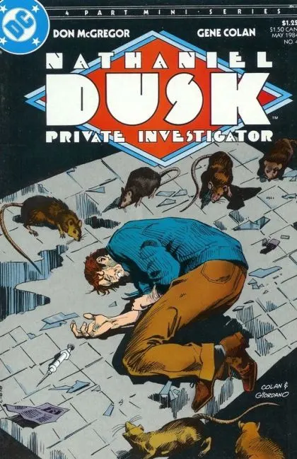 Nathaniel Dusk I #4 Regular Edition comic book cover, 1984