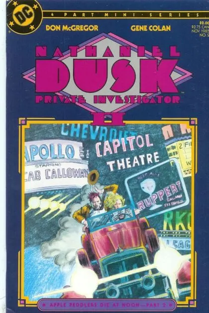 Nathaniel Dusk II #2 comic book cover, 1985