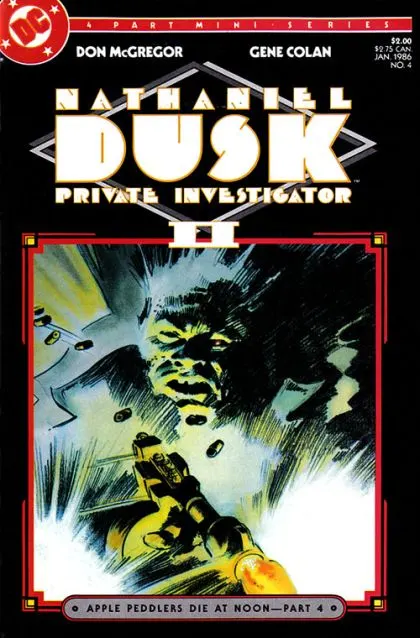 Nathaniel Dusk II #4 comic book cover, 1986