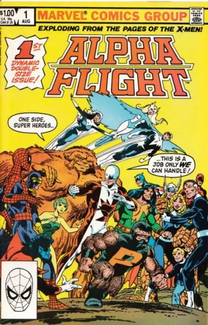 Alpha Flight, Vol. 1 #1 Direct Edition comic book cover, 1983