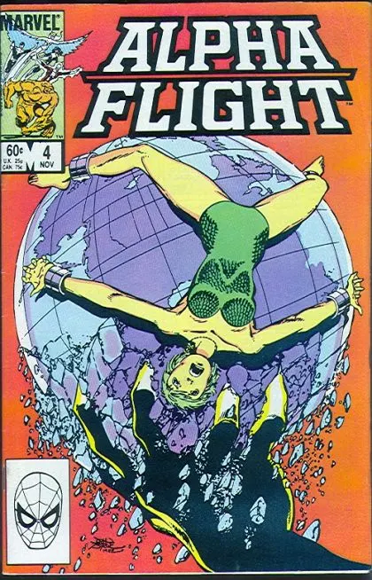 Alpha Flight, Vol. 1 #4 Direct Edition comic book cover, 1983