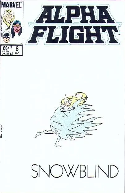 Alpha Flight, Vol. 1 #6 Direct Edition comic book cover, 1984