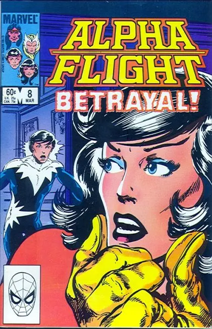 Alpha Flight, Vol. 1 #8 Direct Edition comic book cover, 1984