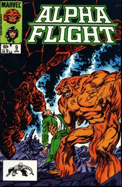 Alpha Flight, Vol. 1 #9 Direct Edition comic book cover, 1984