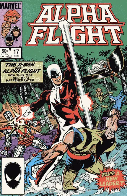 Alpha Flight, Vol. 1 #17 Direct Edition comic book cover, 1984
