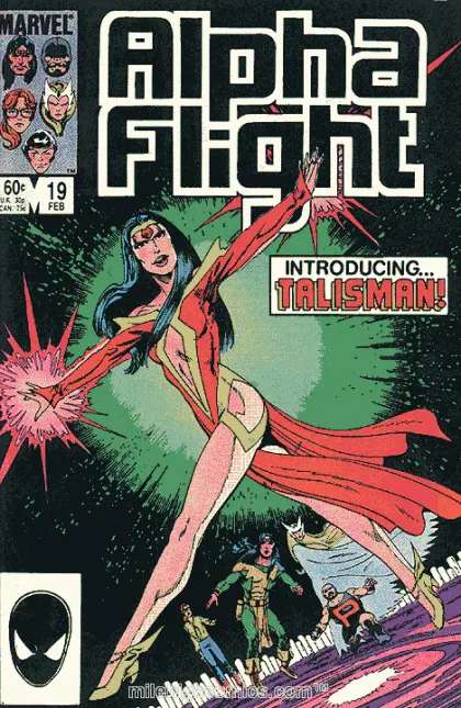 Alpha Flight, Vol. 1 #19 Direct Edition comic book cover, 1985
