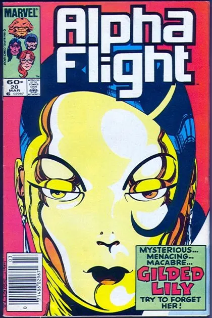 Alpha Flight, Vol. 1 #20 Newsstand Edition comic book cover, 1985
