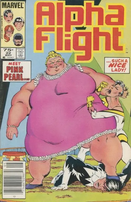 Alpha Flight, Vol. 1 #22 Canadian Price Variant comic book cover, 1985