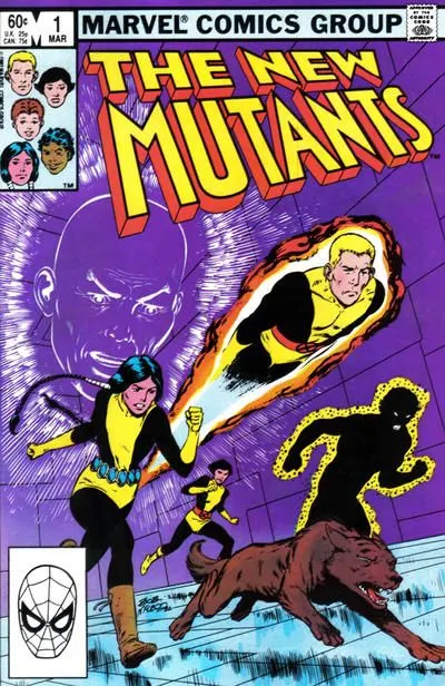 New Mutants, Vol. 1 #1 Direct Edition comic book cover, 1983