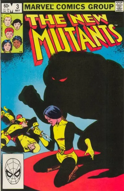 New Mutants, Vol. 1 #3 Direct Edition comic book cover, 1983