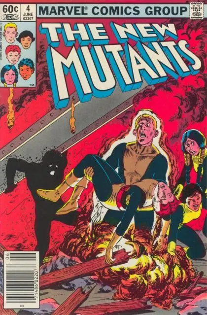 New Mutants, Vol. 1 #4 Newsstand Edition comic book cover, 1983