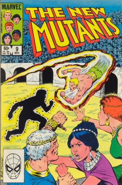 New Mutants, Vol. 1 #9 Direct Edition comic book cover, 1983