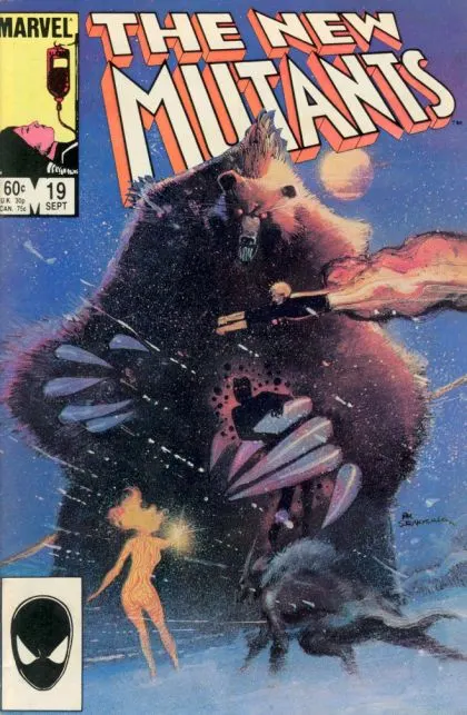 New Mutants, Vol. 1 #19 Direct Edition comic book cover, 1984