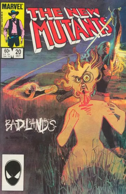 New Mutants, Vol. 1 #20 Direct Edition comic book cover, 1984