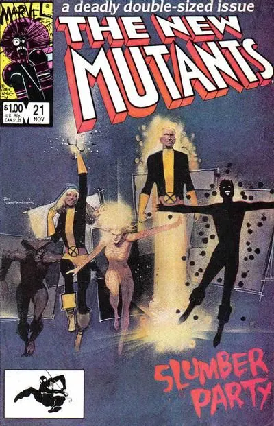 New Mutants, Vol. 1 #21 Direct Edition comic book cover, 1984
