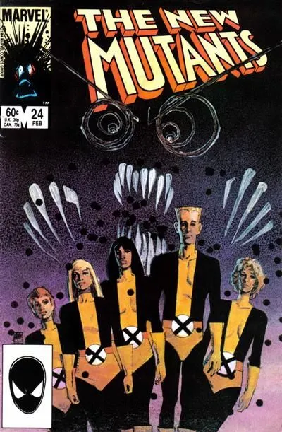 New Mutants, Vol. 1 #24 Direct Edition comic book cover, 1985