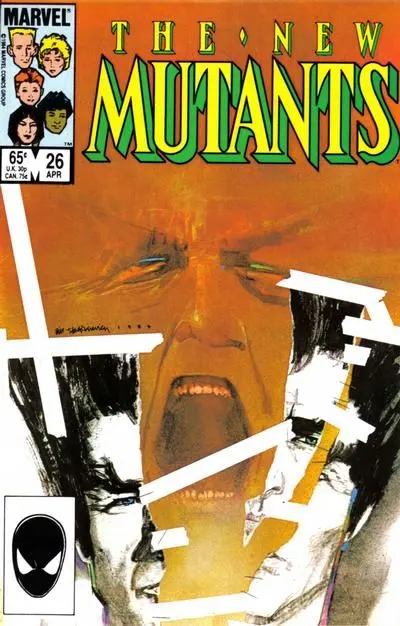 New Mutants, Vol. 1 #26 Direct Edition comic book cover, 1985