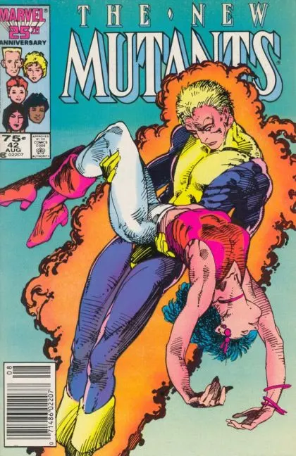 New Mutants, Vol. 1 #42 Newsstand Edition comic book cover, 1986