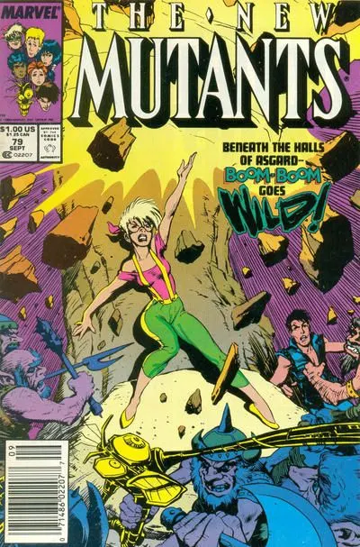 New Mutants, Vol. 1 #79 Newsstand Edition comic book cover, 1989