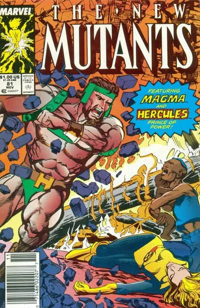 New Mutants, Vol. 1 #81 Newsstand Edition comic book cover, 1989