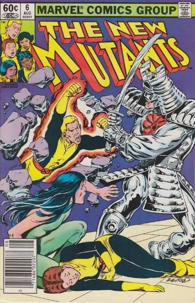 New Mutants, Vol. 1 #6 Newsstand Edition comic book cover, 1983