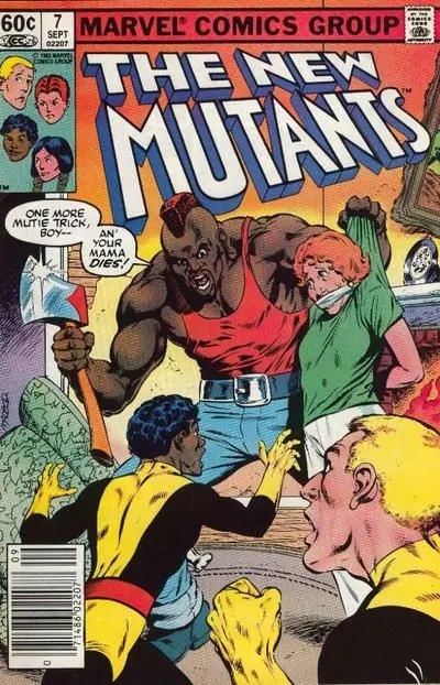New Mutants, Vol. 1 #7 Newsstand Edition comic book cover, 1983