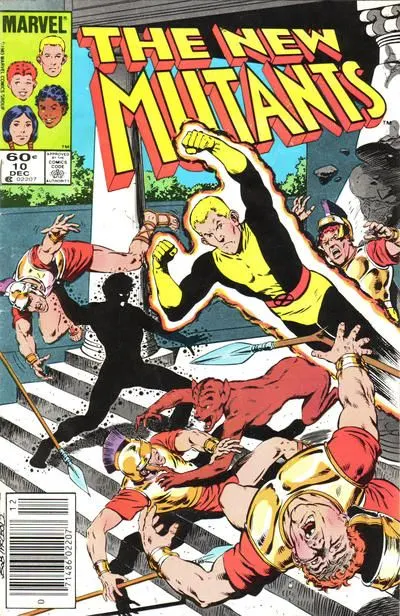 New Mutants, Vol. 1 #10 Newsstand Edition comic book cover, 1983