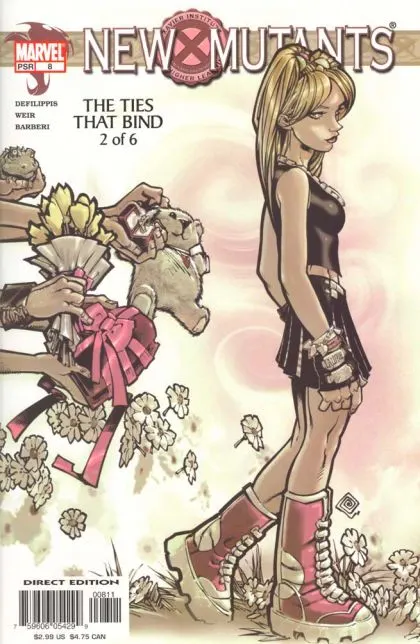 New Mutants, Vol. 2 #8 Direct Edition comic book cover, 2004