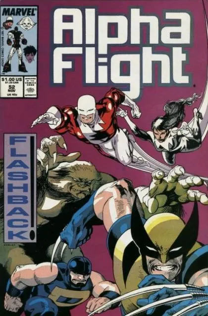 Alpha Flight, Vol. 1 #52 comic book cover, 1987