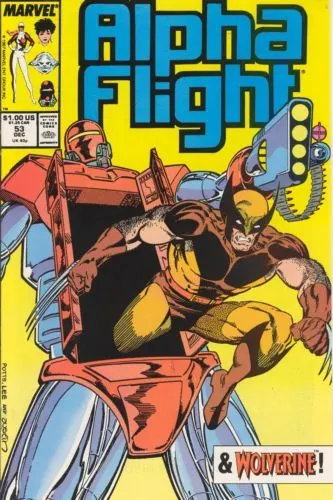 Alpha Flight, Vol. 1 #53 comic book cover, 1987