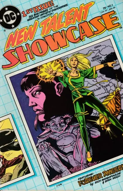 New Talent Showcase, Vol. 1 #1 comic book cover, 1984