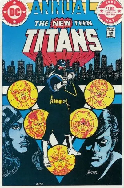 The New Teen Titans, Vol. 1 Annual #2 Direct Edition comic book cover, 1983