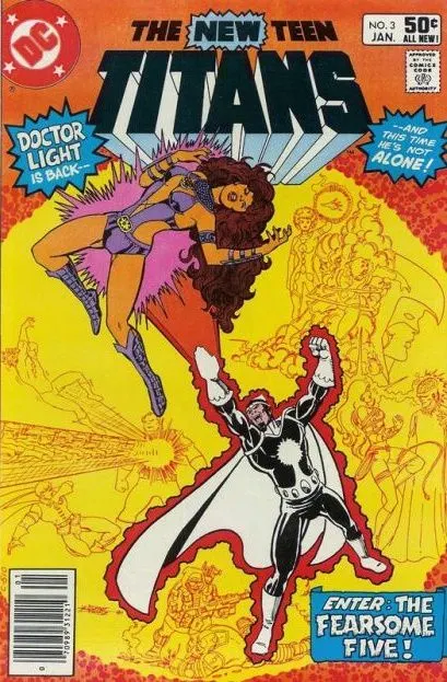 The New Teen Titans, Vol. 1 #3 Newsstand Edition comic book cover, 1981