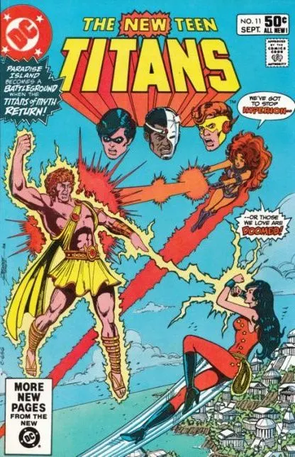 The New Teen Titans, Vol. 1 #11 Direct Edition comic book cover, 1981