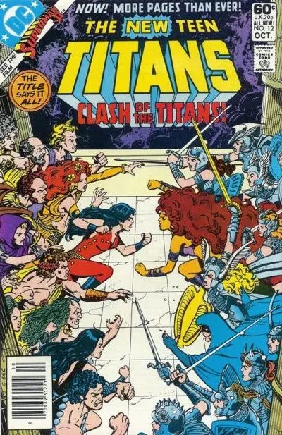 The New Teen Titans, Vol. 1 #12 Newsstand Edition comic book cover, 1981