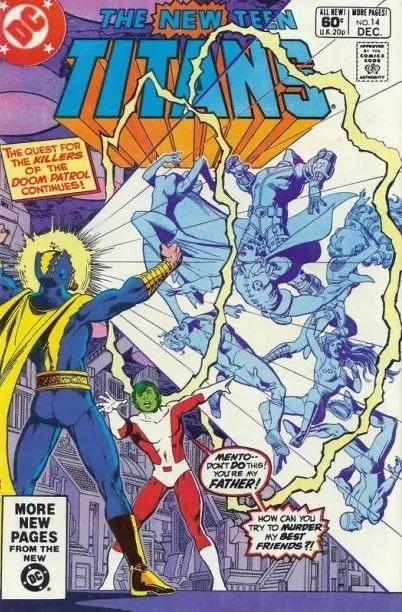 The New Teen Titans, Vol. 1 #14 Direct Edition comic book cover, 1981